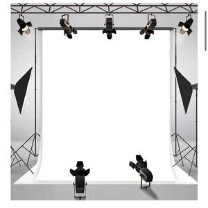 White Photography Backdrop - Stand Not Included
